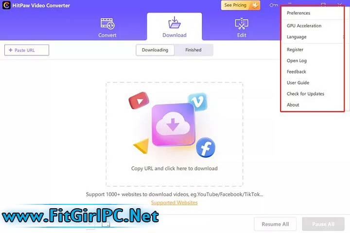 HitPaw Video Converter - Version 4.4.1 (x64) PC Software HitPaw Video Converter - Version 4.4.1 (x64) PC Software