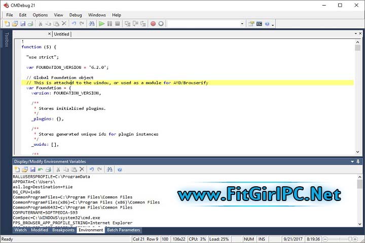 JP Software CMDebug - Version 33.00.7 (x64)   JP Software CMDebug - Version 33.00.7 (x64)
