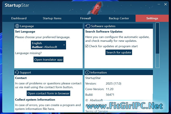 Abelssoft StartupStar 2025 v17.0.56471 PC Software Abelssoft StartupStar 2025 v17.0.56471 PC Software