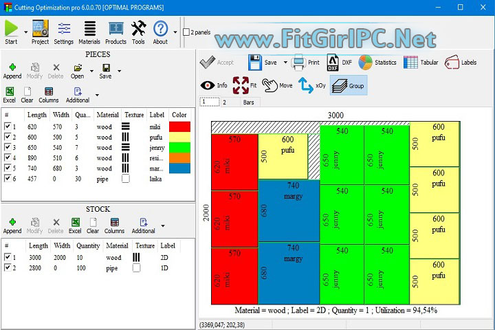 Cutting Optimization Pro 5.18.0.50 (x64) PC Software Cutting Optimization Pro 5.18.0.50 (x64) PC Software