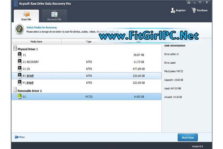 Rcysoft Raw Drive Partition Recovery Pro 8.9.0.0 Rcysoft Raw Drive Partition Recovery Pro 8.9.0.0