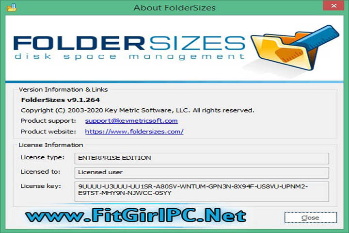 Key Metric FolderSizes 9.8.582 Enterprise Software Free Download Key Metric FolderSizes 9.8.582 Enterprise Software Free Download