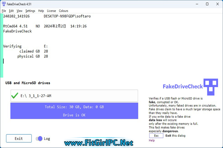 FakeDriveCheck v4.56 Free Download FakeDriveCheck v4.56 Free Download