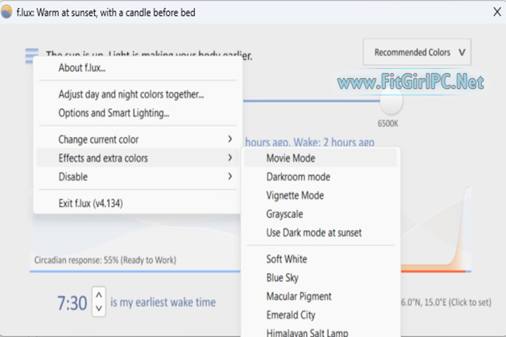 F.lux v4.134 (PC Software) Free Download F.lux v4.134 (PC Software) Free Download