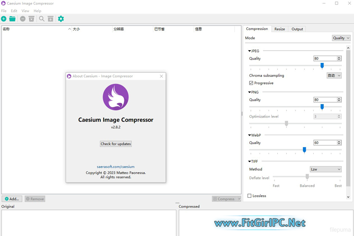Caesium Image Compressor v2.8.5 (PC Software) Free Latest Software