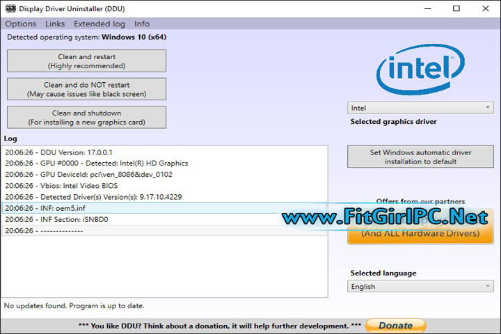 Display Driver Uninstaller v18.1.3.1 (PC Software) Free Download Display Driver Uninstaller v18.1.3.1 (PC Software) Free Download