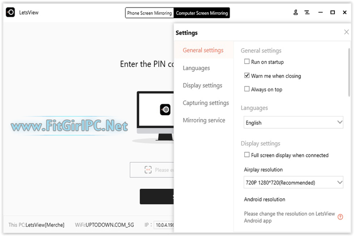 LetsView Screen Mirroring v1.1.1.6 (PC Software) Install Full Version LetsView Screen Mirroring v1.1.1.6 (PC Software) Install Full Version